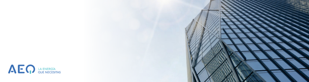Ejemplo de un edificio de empresas de autoconsumo.