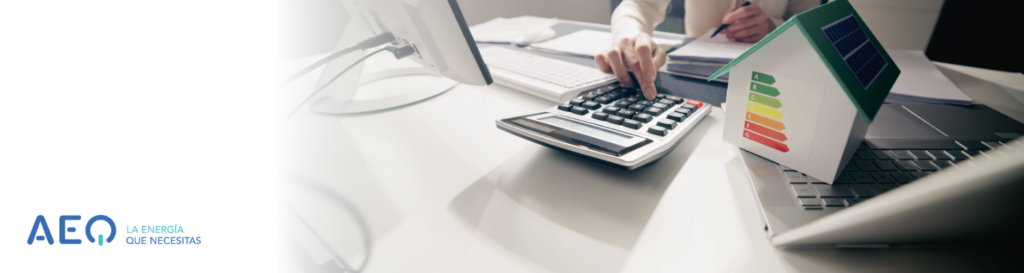 imagen con una casa, una calculadora y dos lámparas para un texto sobre servicios de telemedida.