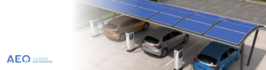 Un punto de recarga de coches eléctricos.